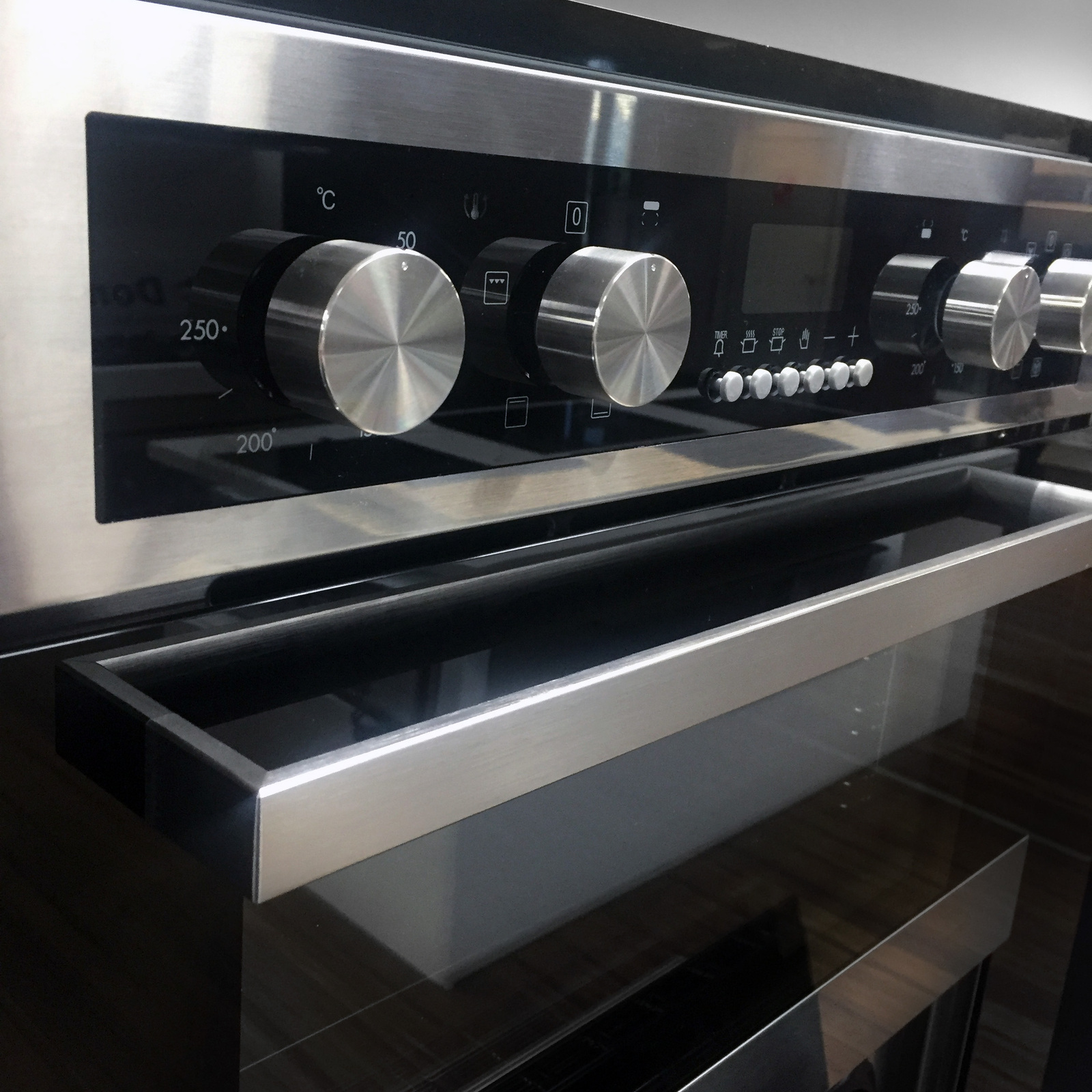 NEW 60cm 8 + 4 FUNCTION DOUBLE ELECTRIC FAN FORCED WALL OVEN DESIGNER LOOK eBay