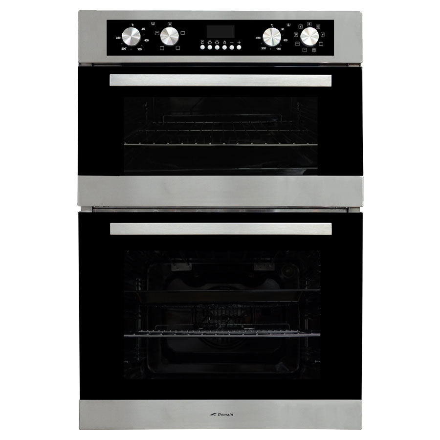 NEW 60cm 8 + 4 FUNCTION DOUBLE ELECTRIC FAN FORCED WALL OVEN DESIGNER