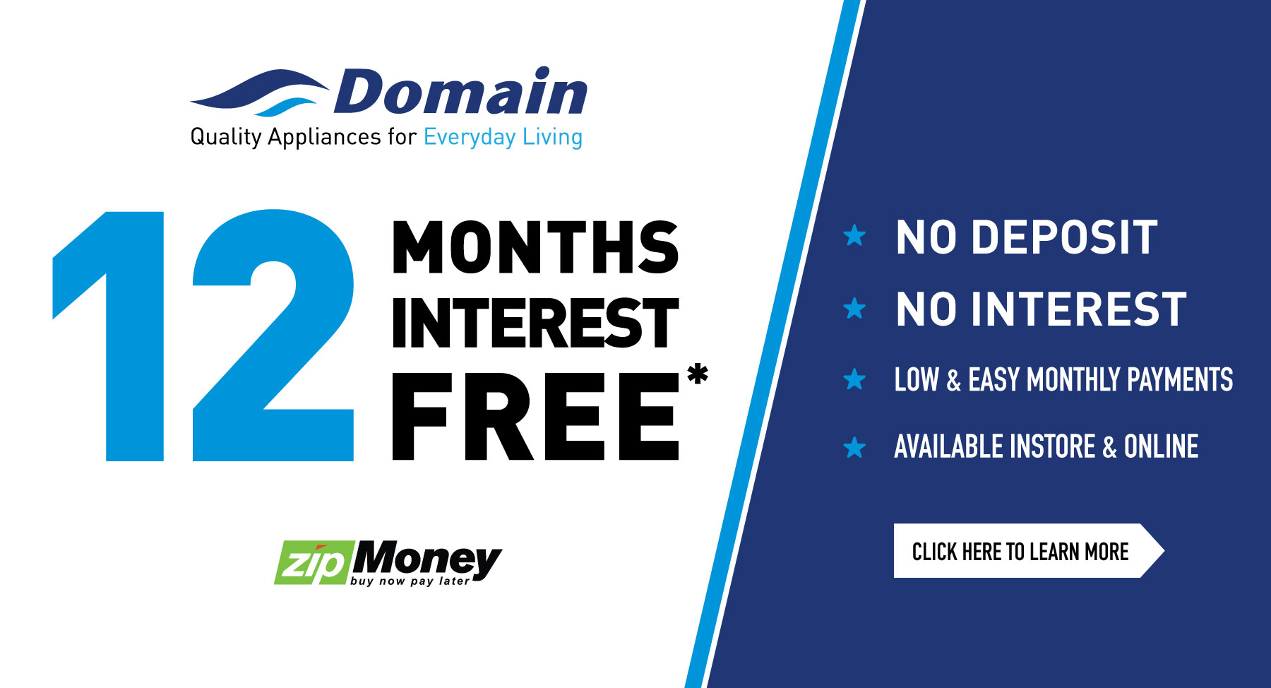 12 Months Interest Free ZipMoney