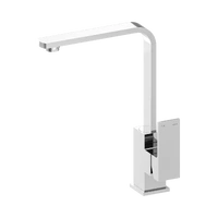 Flat Square Design Kitchen Mixer Tap - Chrome