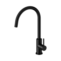 Gooseneck Kitchen Mixer Tap - Matte Black