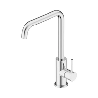Square Gooseneck Kitchen Mixer Tap - Chrome