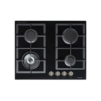 Premium Gas on Glass Cooktop with Flame Device and Wok Burner - 610mm - GOG60LX