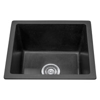 Single Bowl Black Granite Stone Topmount Kitchen Sink  - 460mm - SB46