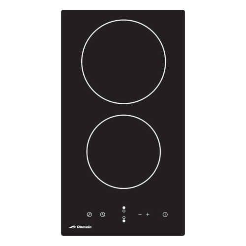 Two Burner Ceramic Glass Electric Cooktop With Touch Controls - 288MM -  CEC30 - Domain
