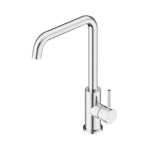 Square Gooseneck Kitchen Mixer Tap - Chrome