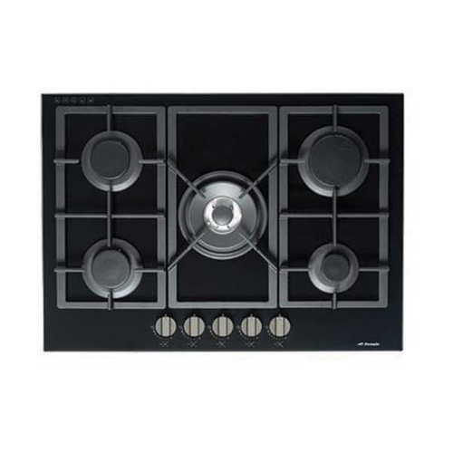 Premium Black Gas-On-Glass Cooktop with Flat Trivet Supports  - 700MM - GOG70LX