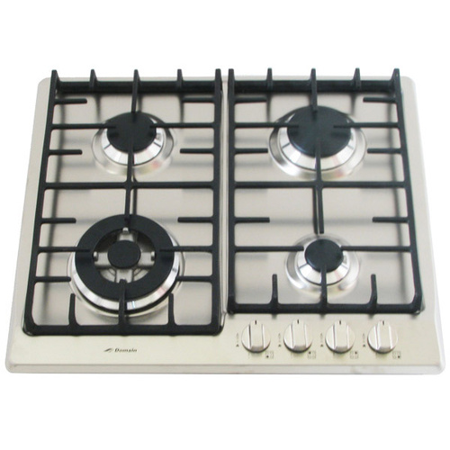 Stainless Steel Gas Cooktop + FFD & Cast Iron Trivets - 580mm - IGC60WOK-A