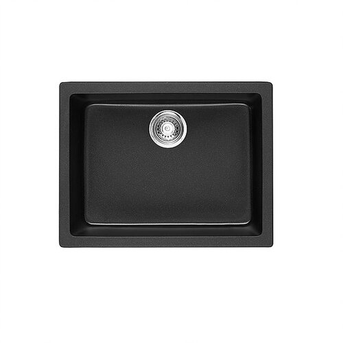Single Bowl Black Granite Stone Topmount Kitchen Sink  - 610mm - SB61
