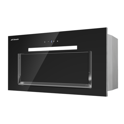 Premium Powerful Black Glass Under Mount Rangehood - 600mm